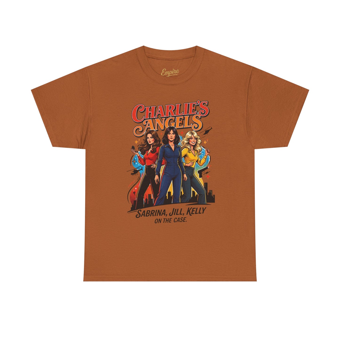 Charlie’s Angels Graphic Tee — Sabrina, Jill, Kelly Retro Movie Shirt