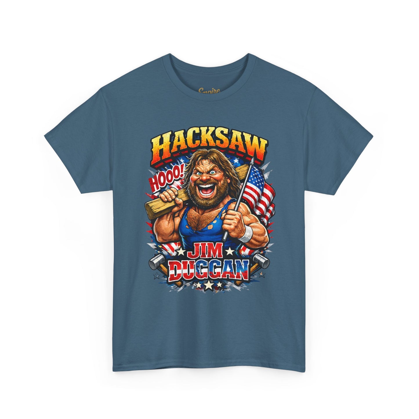 Jim Duggan “Hacksaw” Graphic Tee – Retro Wrestling Fan Shirt