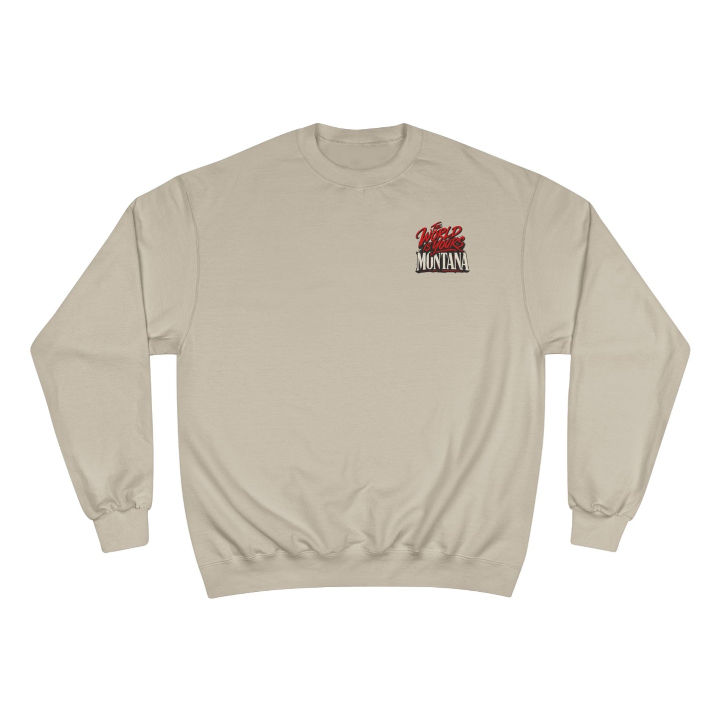 Montana Scarface Graphic Sweatshirt — "The World Is Yours" Vintage Movie Crewneck