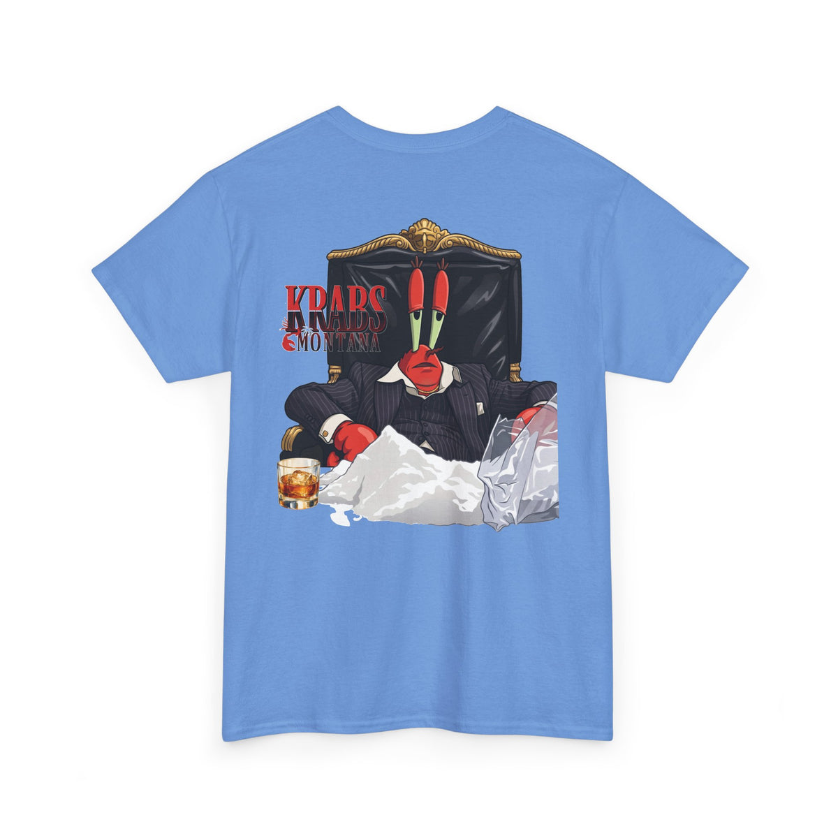Krabs Montana Tee — Parody Graphic T-Shirt (Front Chest & Back Design)
