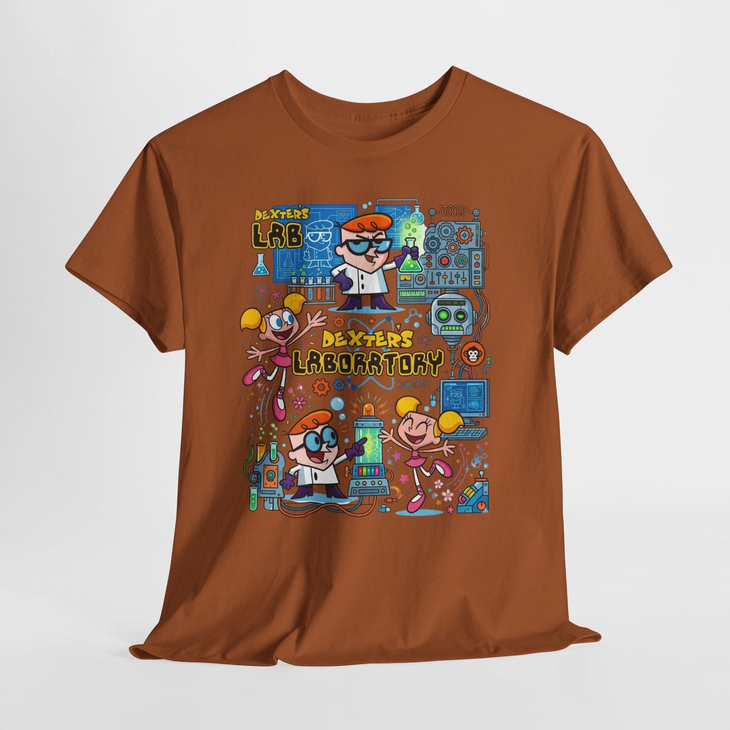 Dexter’s Laboratory Cartoon Tee — Retro Kids’ Science Lab Graphic T-Shirt