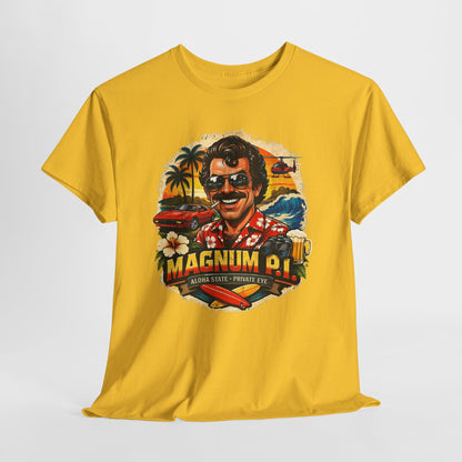 Retro Detective TV Graphic Tee — 'Magnum P.I.' Vintage Island Vibe T-Shirt