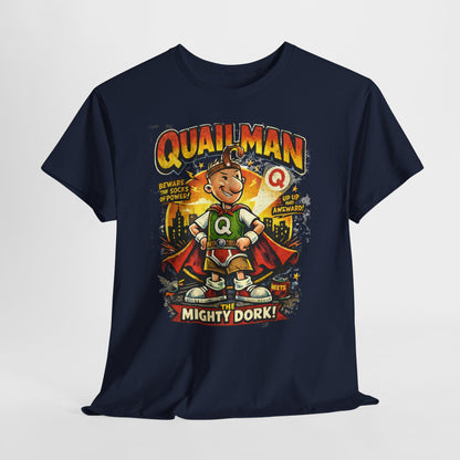 Quailman Mighty Dork T-Shirt — Retro Cartoon Graphic Tee