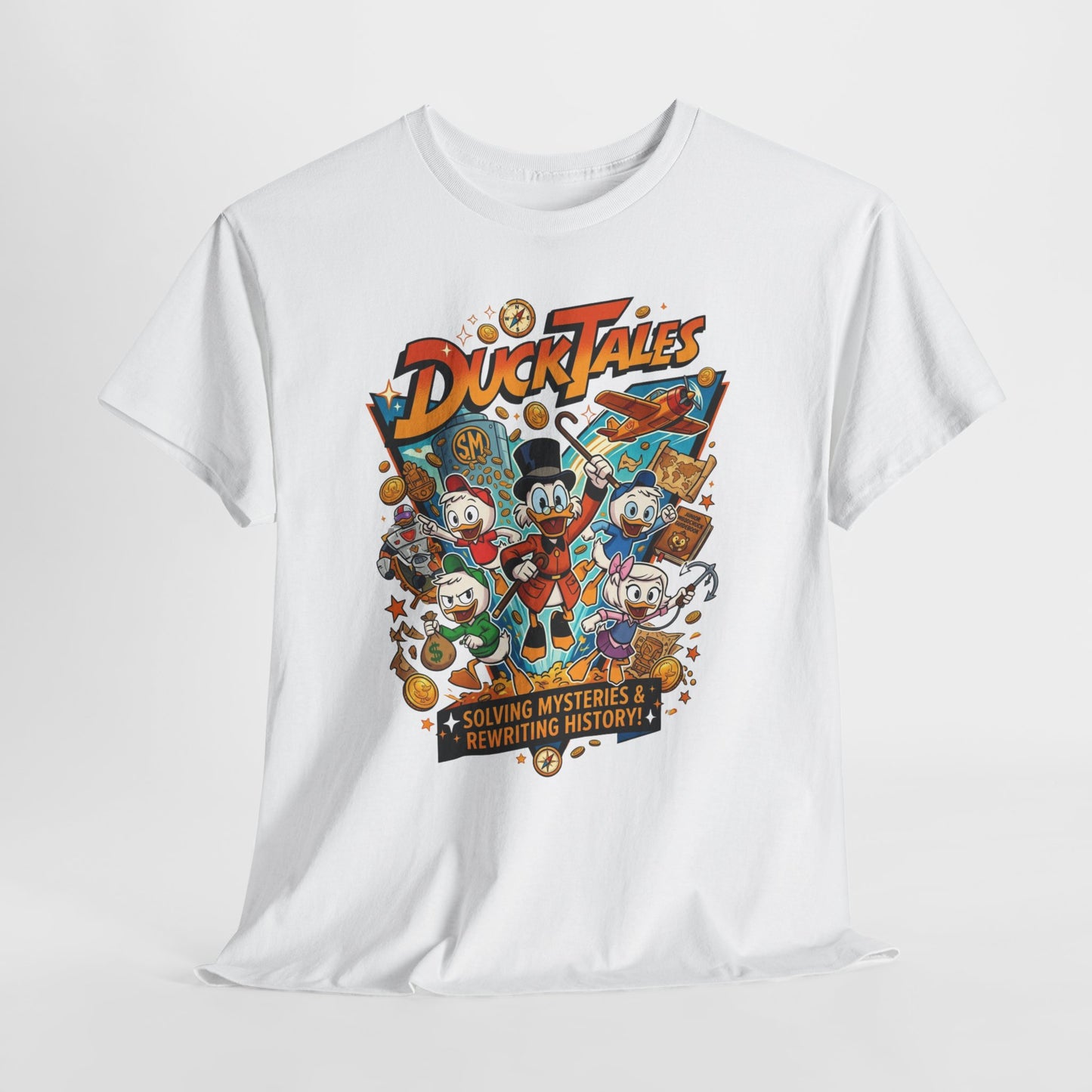 DuckTales Graphic Tee — Retro Scrooge & Nephews Adventure Shirt