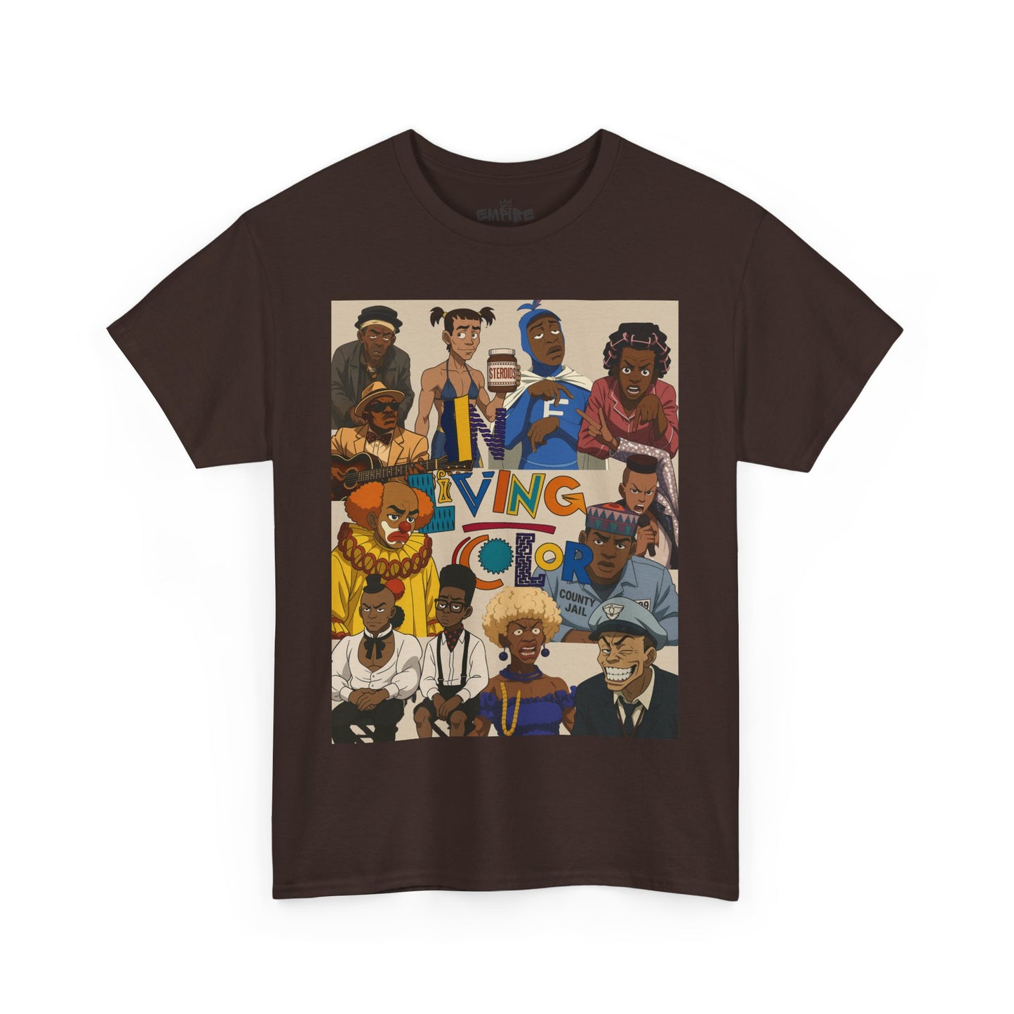 "In Living Color" Vibrant Graphic Tee for Retro 90s