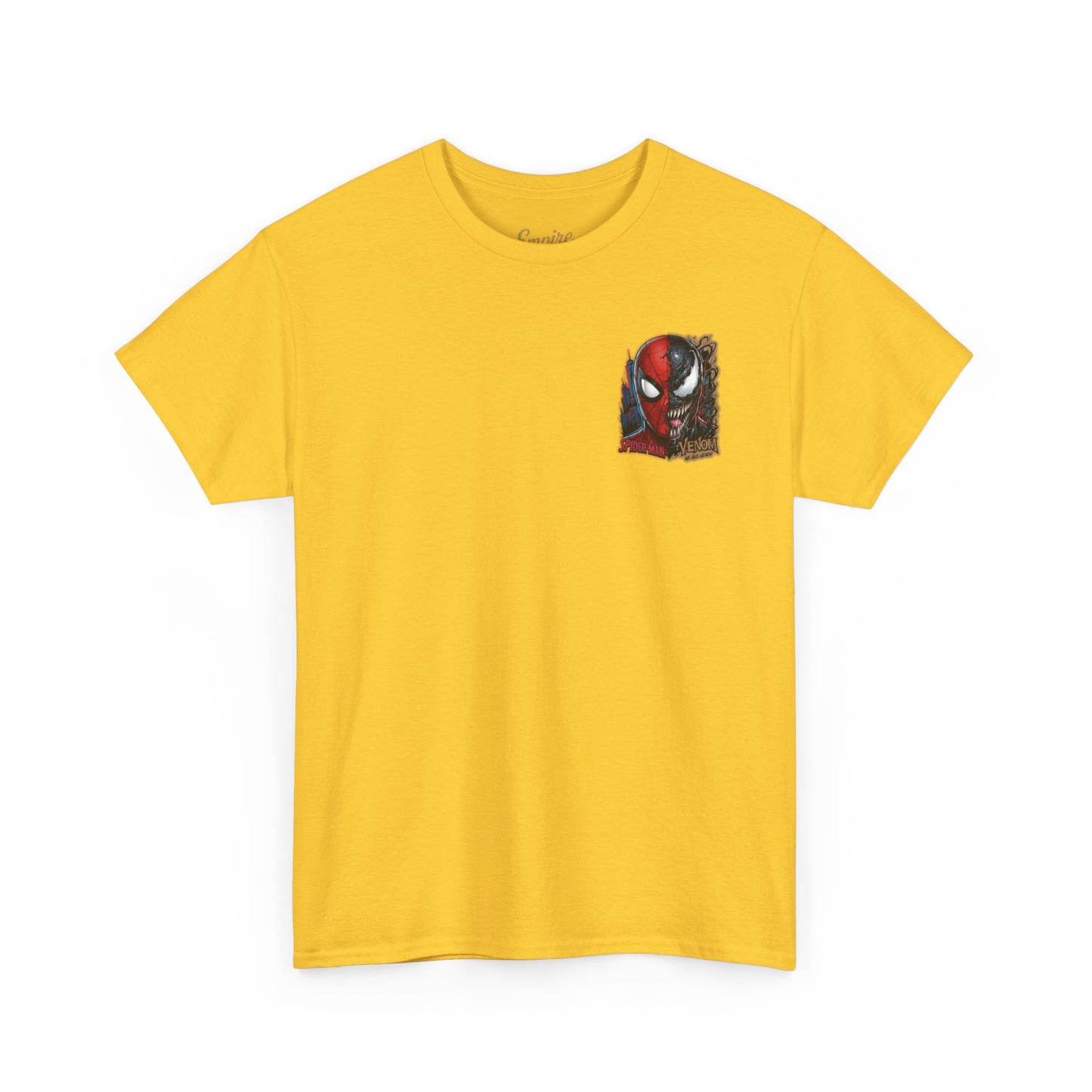 Spider-Man vs Venom Graphic Tee — Superhero Back Print