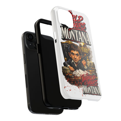 Tony Montana "The World Is Yours" Vintage Caricature Tough Phone Case