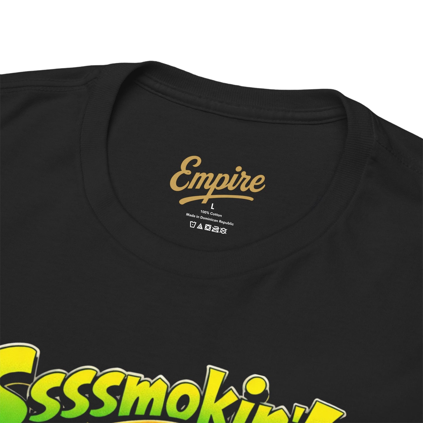 The Mask Graphic Tee — 'Ssssmokin!' Retro Movie Design