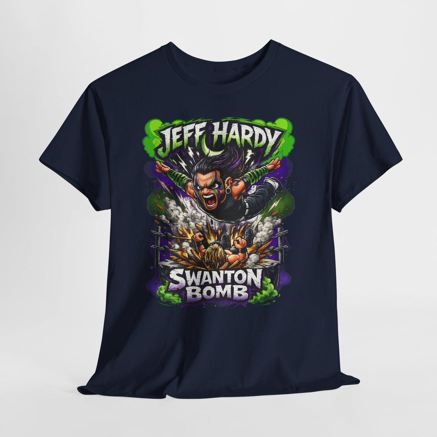 "Swanton Bomb" Graphic Tee — Pro Wrestler Vintage-Style Wrestling Shirt