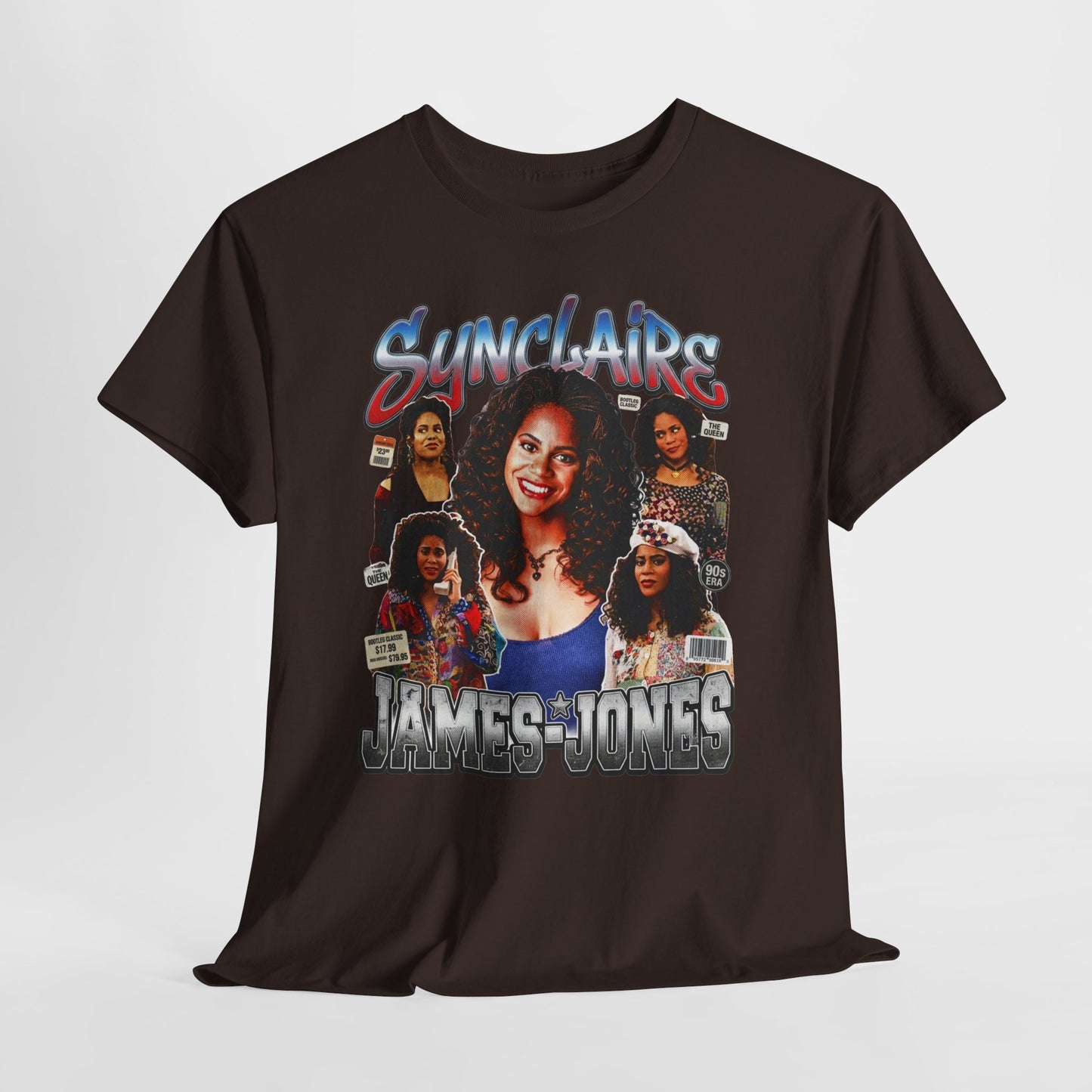 Retro Living Single Collage Tee — 'Sinclaire James-Jones' Graphic T-Shirt