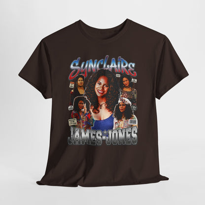 Retro Living Single Collage Tee — 'Sinclaire James-Jones' Graphic T-Shirt