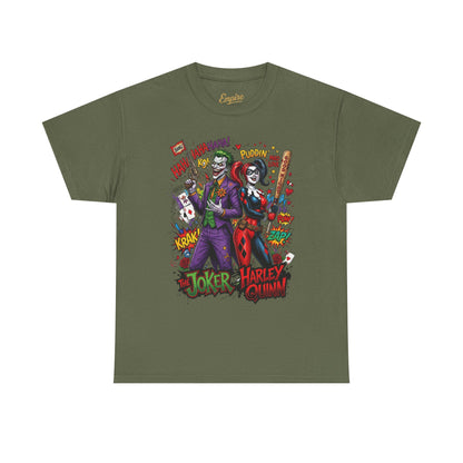 Graphic Tee — Joker & Harley Comic Art T-Shirt