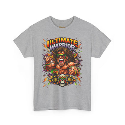 Ultimate Warrior Graphic Tee — Retro Wrestling Mascot T-Shirt