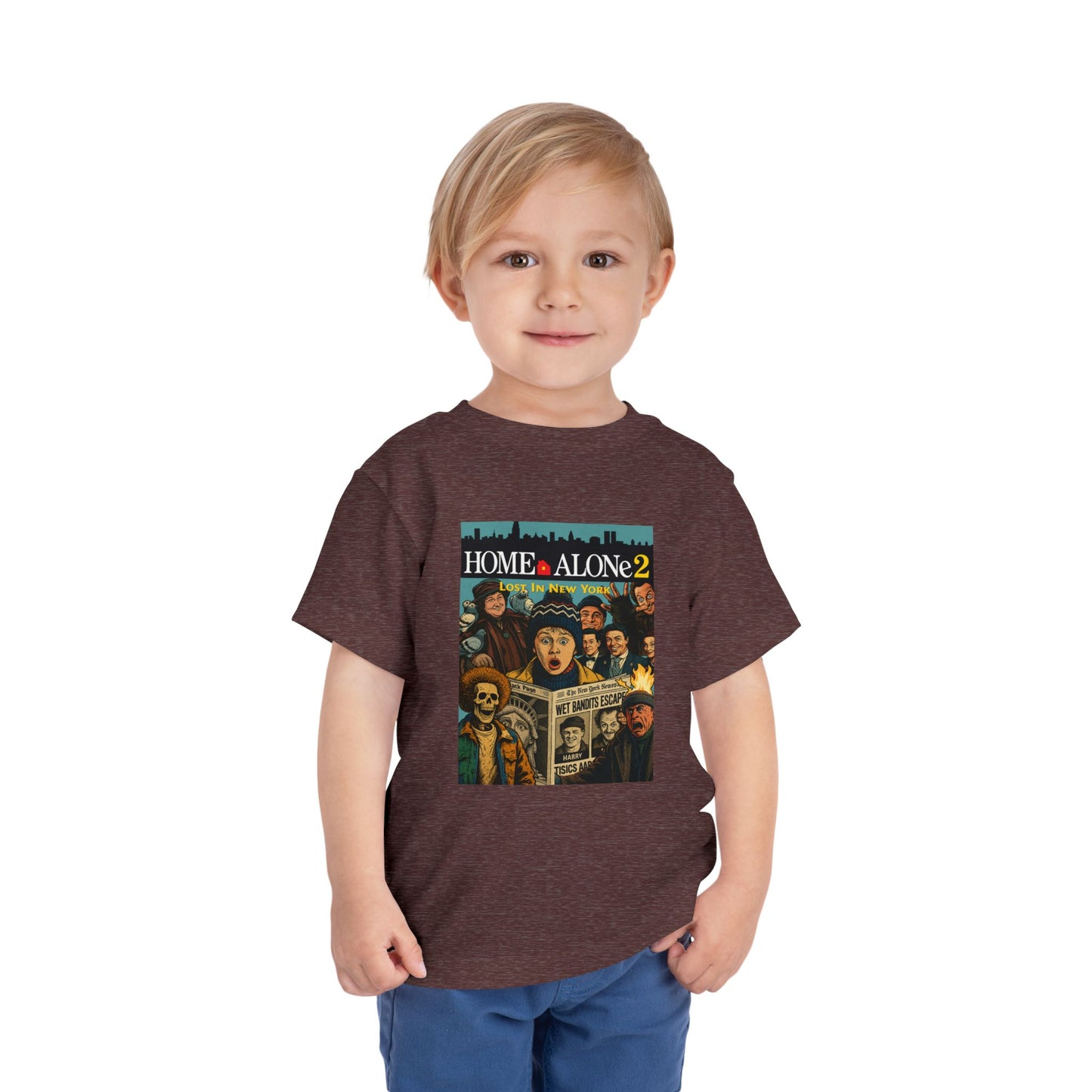 Home Alone 2 Toddler Tee - Fun Kid's Shirt for Movie Fans, Birthday Gift, Playtime, Family Movie Night, Holiday Apparel