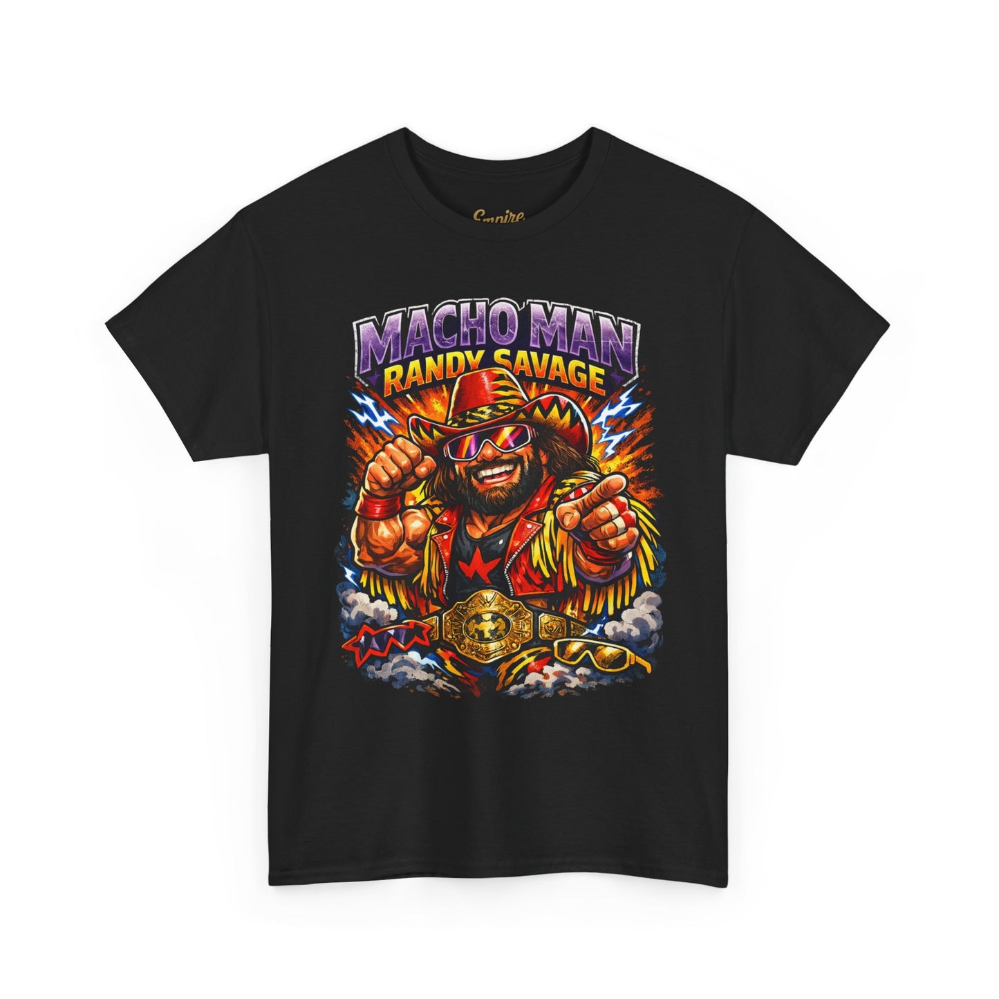 Retro Wrestling Graphic Tee — "Macho Man Randy Savage" Vintage Style