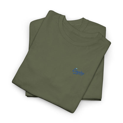 Signature Embroidered Empire Royal Blue Chest Logo T-Shirt