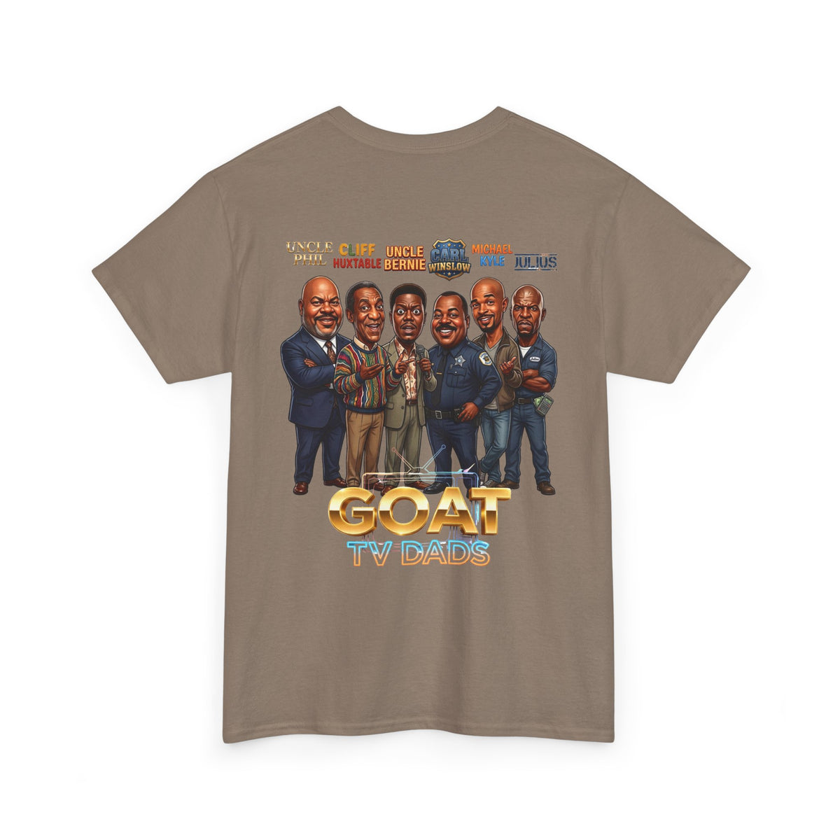 GOAT TV Dads T-Shirt — Caricature TV Fathers Reunion Tee