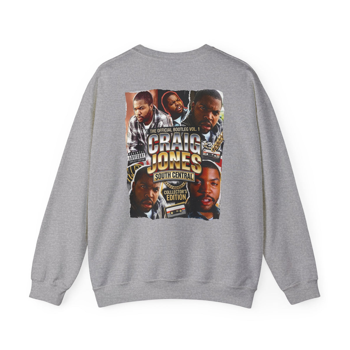 Craig Jones South Central Crewneck Sweatshirt — Retro Hip Hop Graphic Pullover