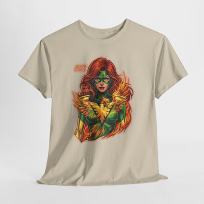 T-Shirt — Fiery Phoenix Superhero Graphic Tee (Jean Grey Inspired)