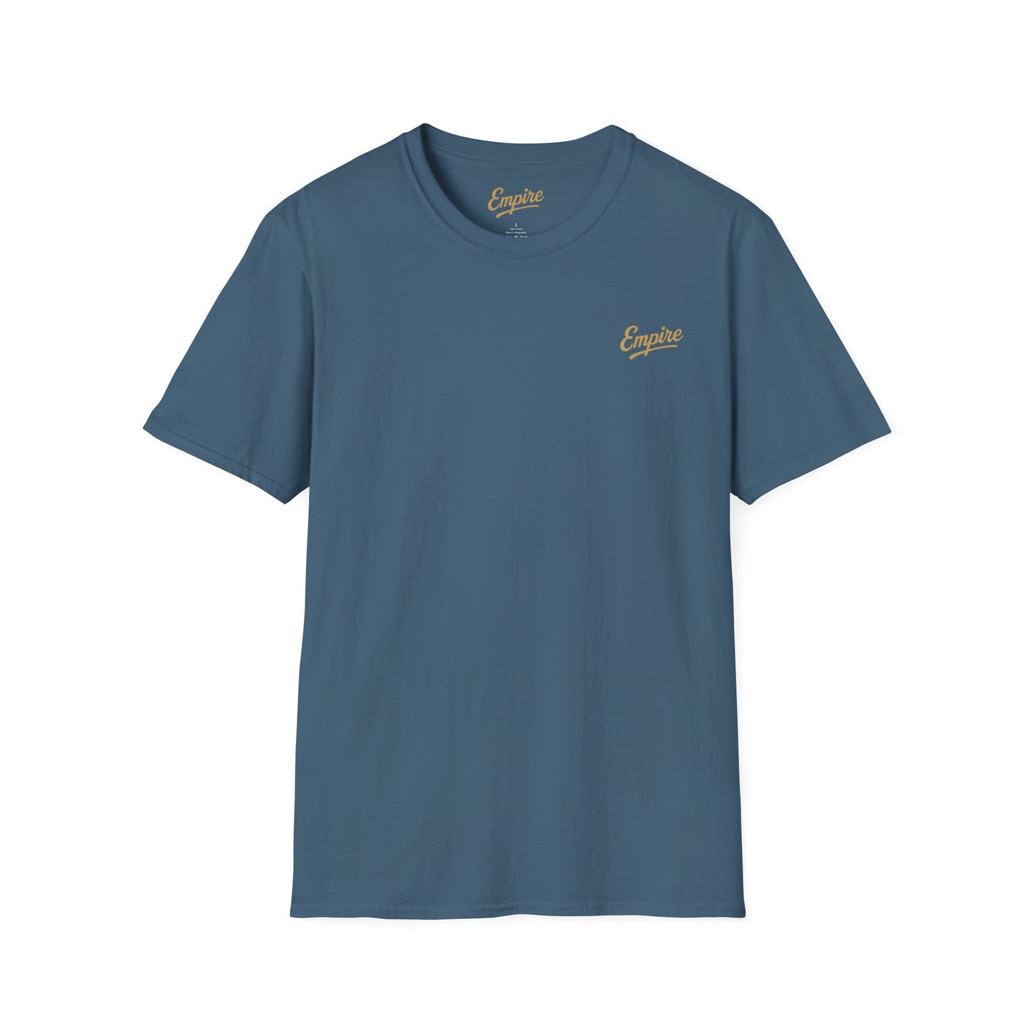 Softstyle Gold 'Empire' Logo T-Shirt