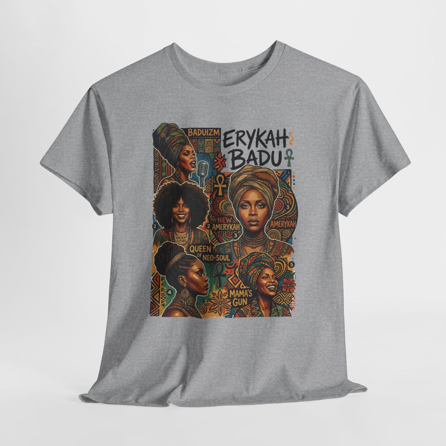 Retro Soul Collage Tee – Erykah Badu Inspired Graphic T-Shirt