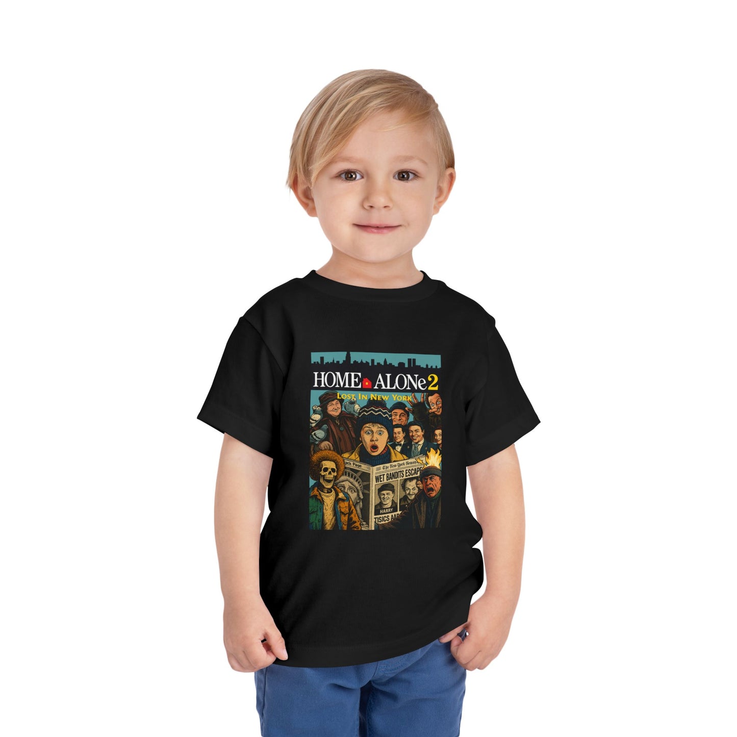 Home Alone 2 Toddler Tee - Fun Kid's Shirt for Movie Fans, Birthday Gift, Playtime, Family Movie Night, Holiday Apparel