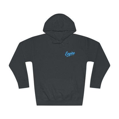 Empire Signature Embroidered Hoodie — Minimal Fleece with Carolina Blue 'Empire' Logo