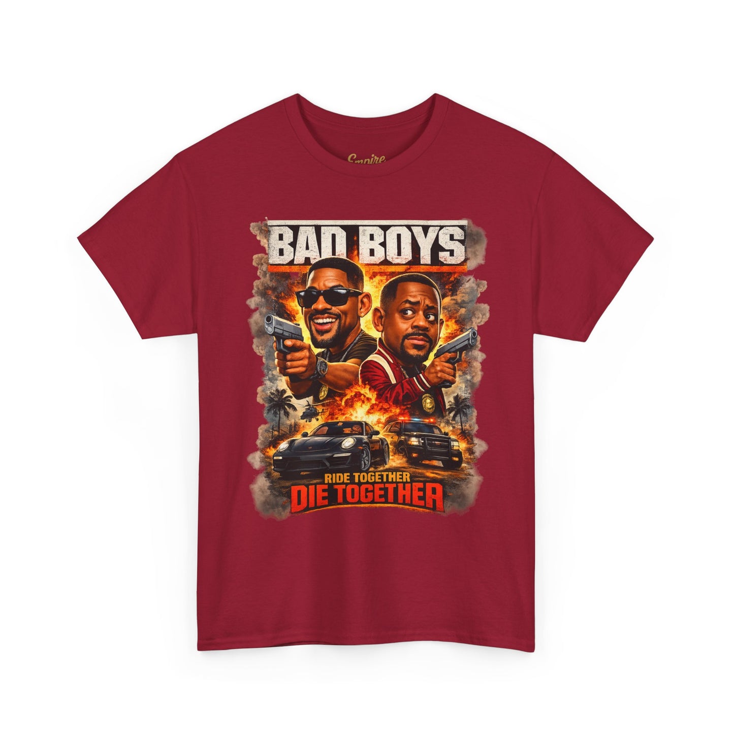 Bad Boys Movie Poster Tee — "Ride Together, Die Together" Graphic T-Shirt