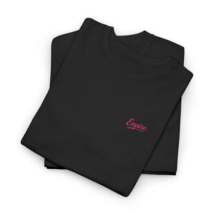 Signature Embroidered Empire Pink Chest Logo T-Shirt