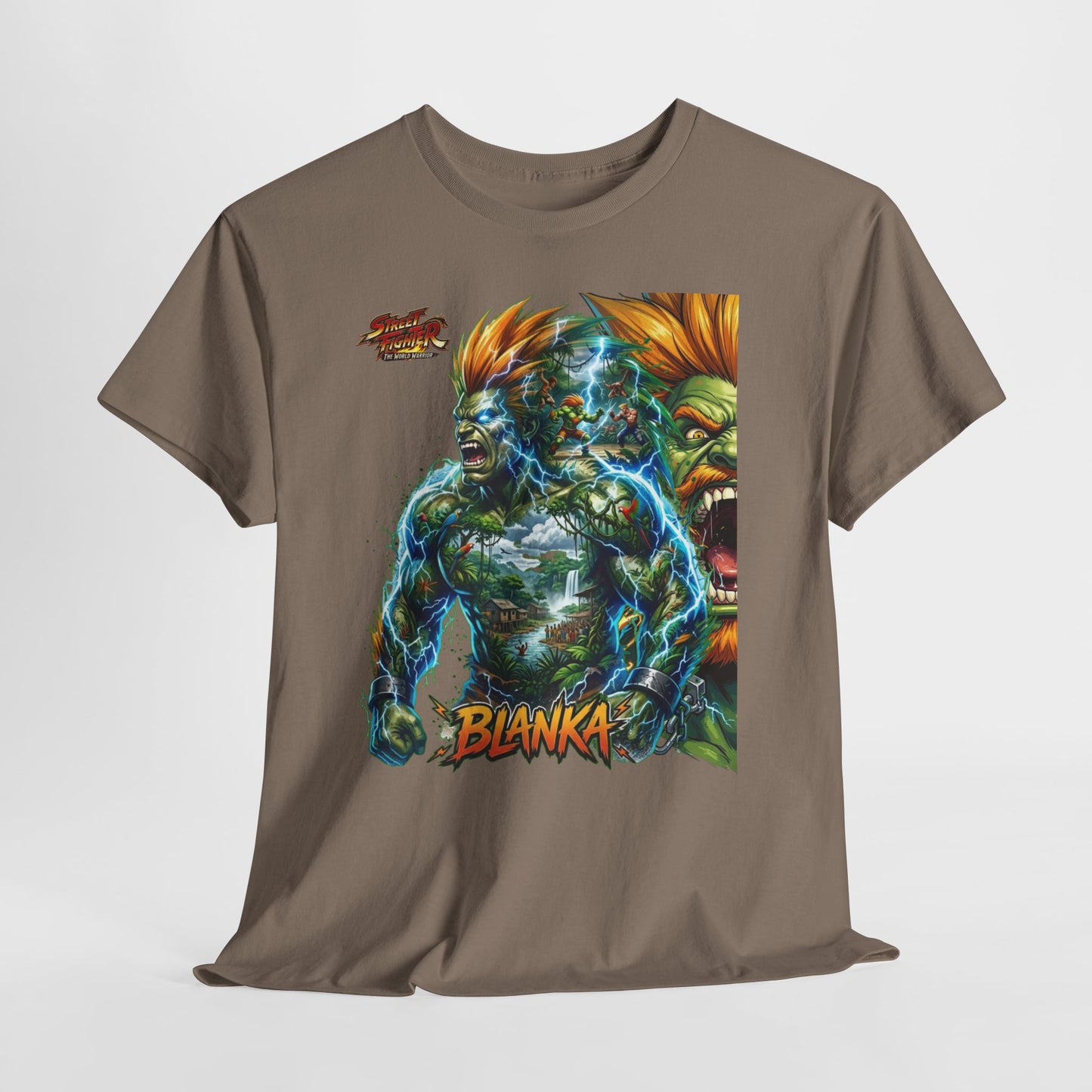 Blanka Lightning Warrior Tee — Retro Fighting Game Graphic T-Shirt