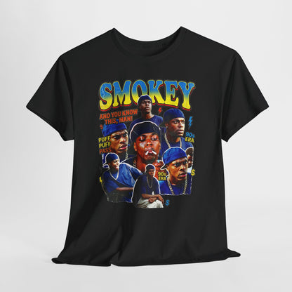 Smokey Collage T-Shirt — Retro Movie Tribute Tee