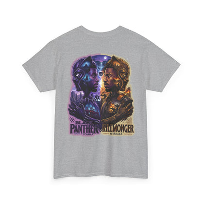 Black Panther vs Killmonger Graphic Tee – Retro Marvel Movie Poster T-Shirt