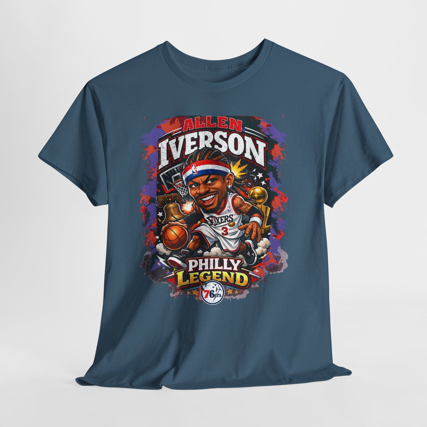 Philly Legend Basketball Tee — Iverson Retro Graphic Shirt