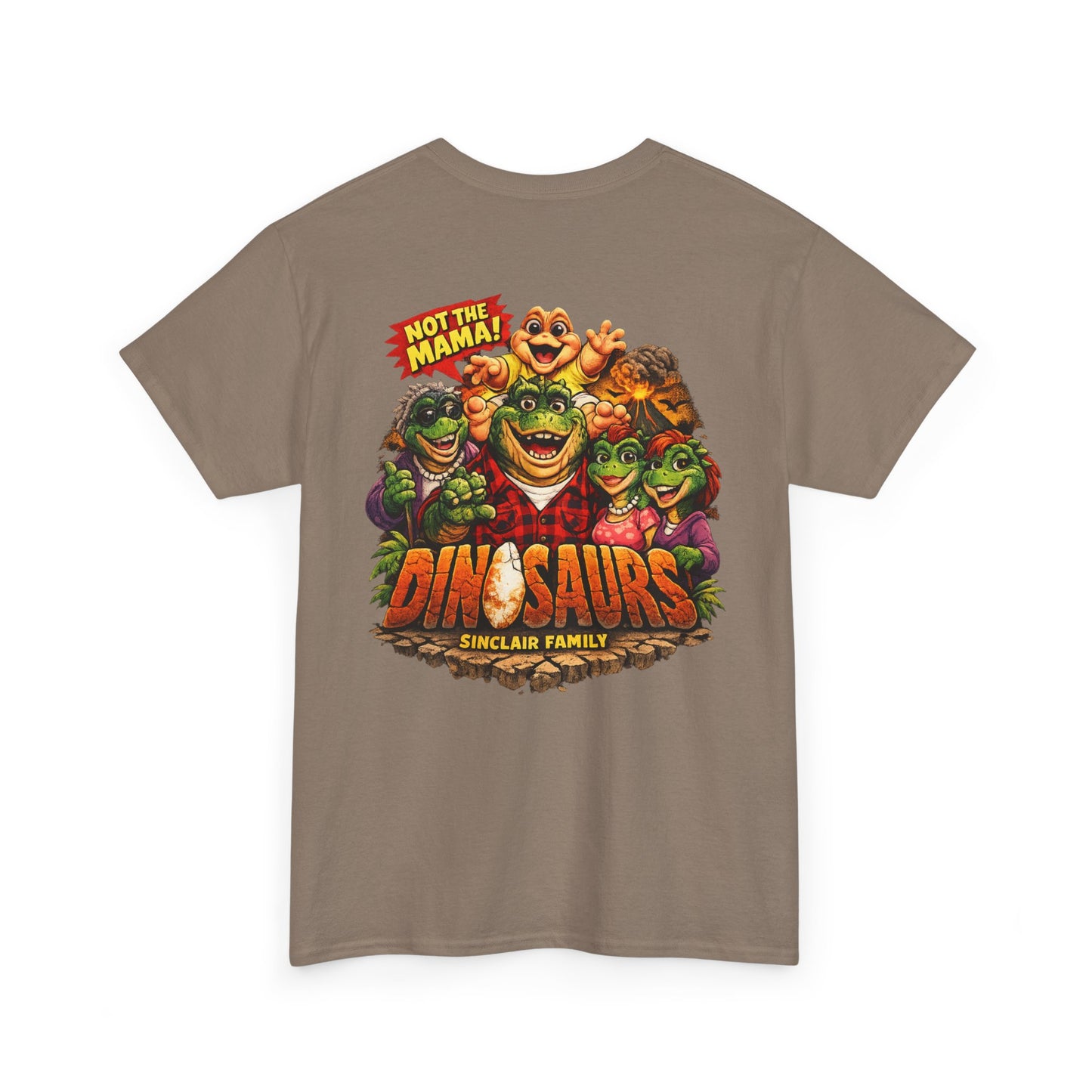 Dinosaurs Family Graphic Tee — 'Not the Mama' Retro Dino T-Shirt