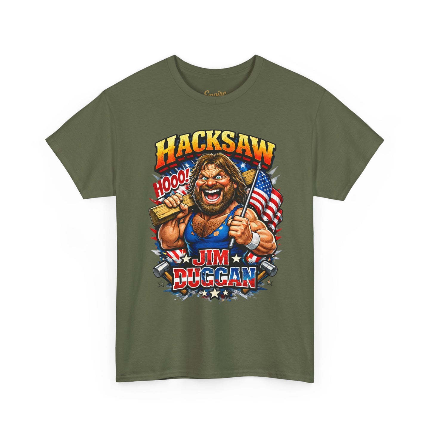 Jim Duggan “Hacksaw” Graphic Tee – Retro Wrestling Fan Shirt