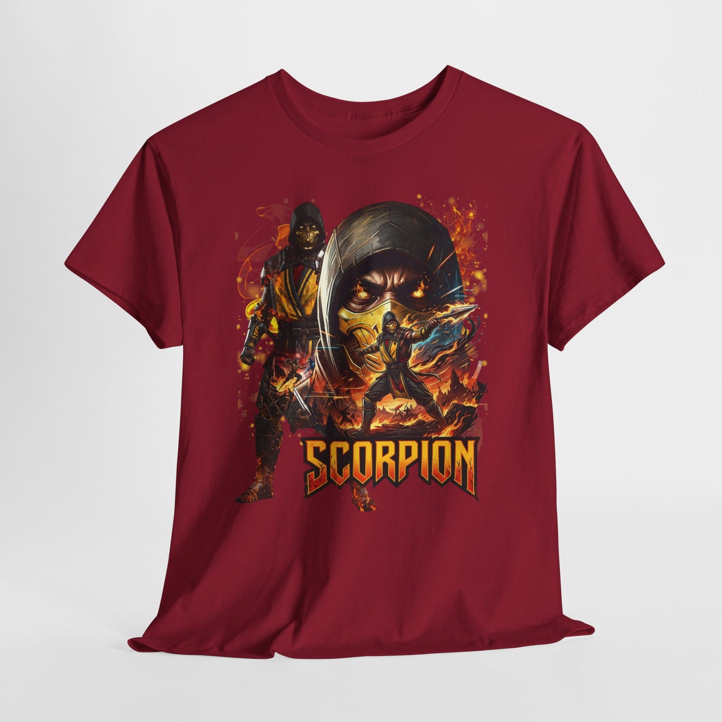Scorpion Video Game Tee - Retro Fighter Graphic Shirt