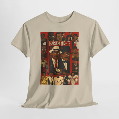 Harlem Nights Unisex Heavy Cotton Tee - Vintage Style Graphic T-Shirt for Movie Lovers
