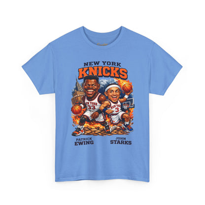 New York Knicks Patrick Ewing & John Starks Retro Basketball Tee