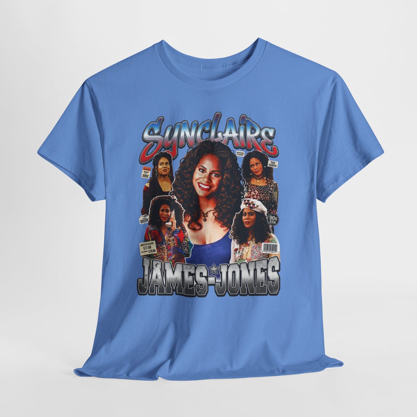 Retro Living Single Collage Tee — 'Sinclaire James-Jones' Graphic T-Shirt