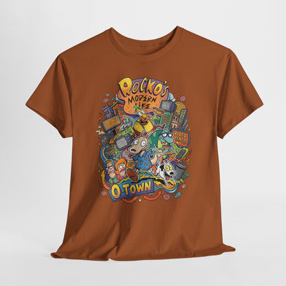 "Rocko's Modern Life: O-Town" Cartoon Retro T-Shirt