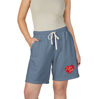 I Love Lucy Fleece Sweat Shorts — Garment-Dyed Lightweight Lounge Shorts