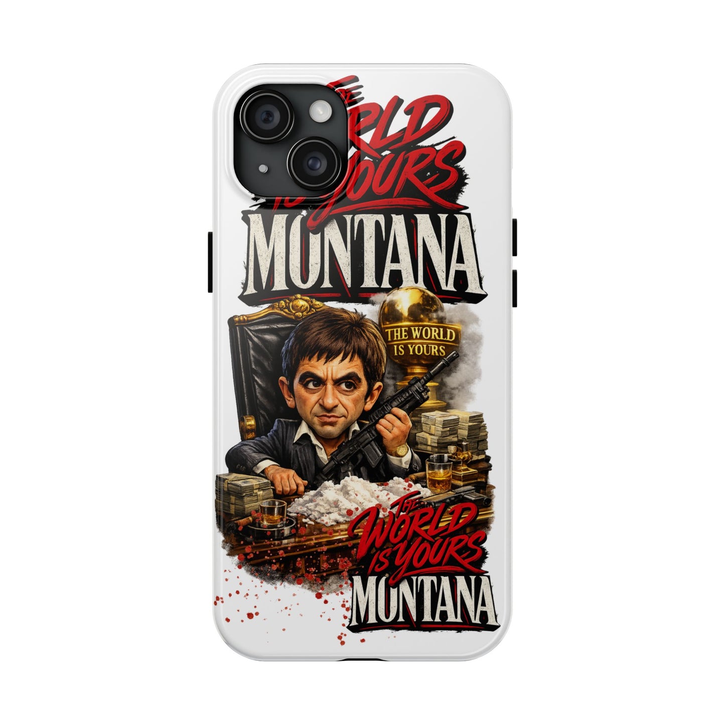 Tony Montana "The World Is Yours" Vintage Caricature Tough Phone Case