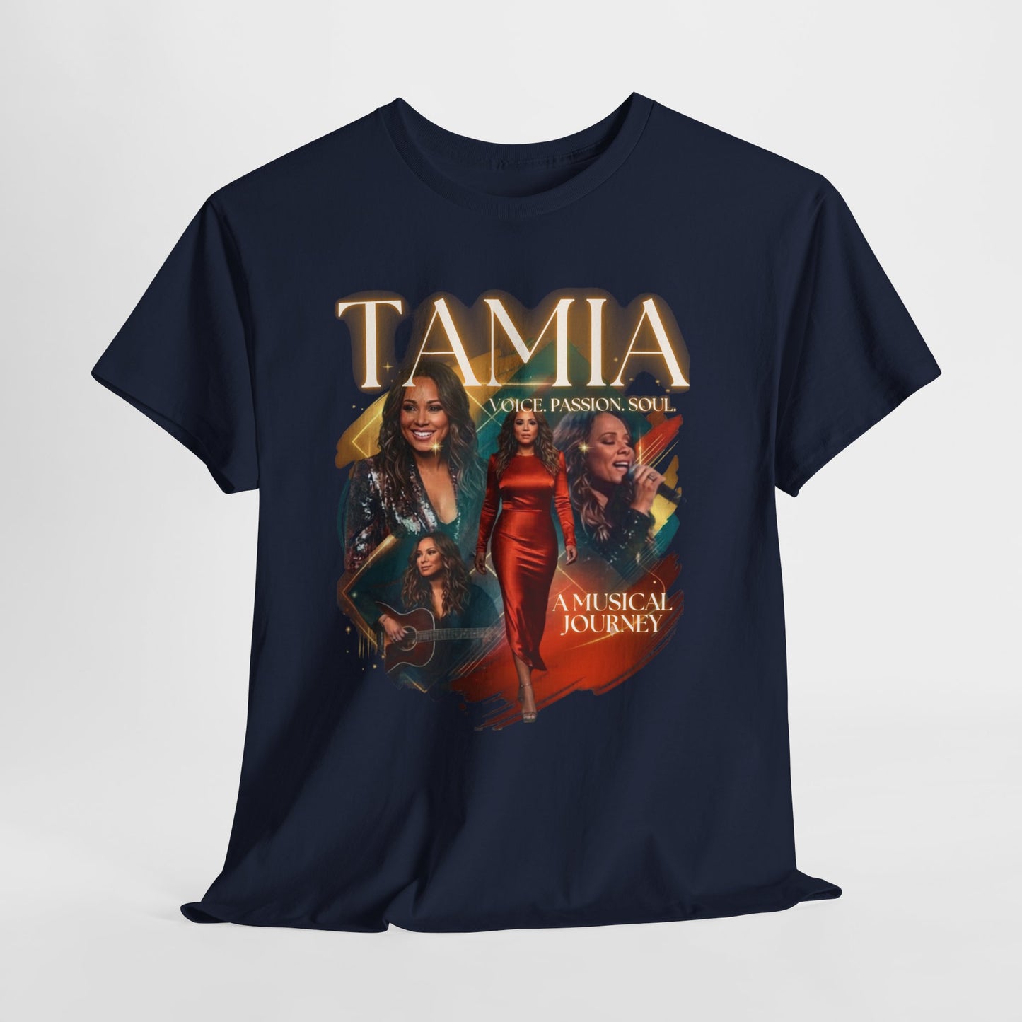 TAMIA Portrait Collage Tee — "More" Album Tribute Graphic T‑Shirt