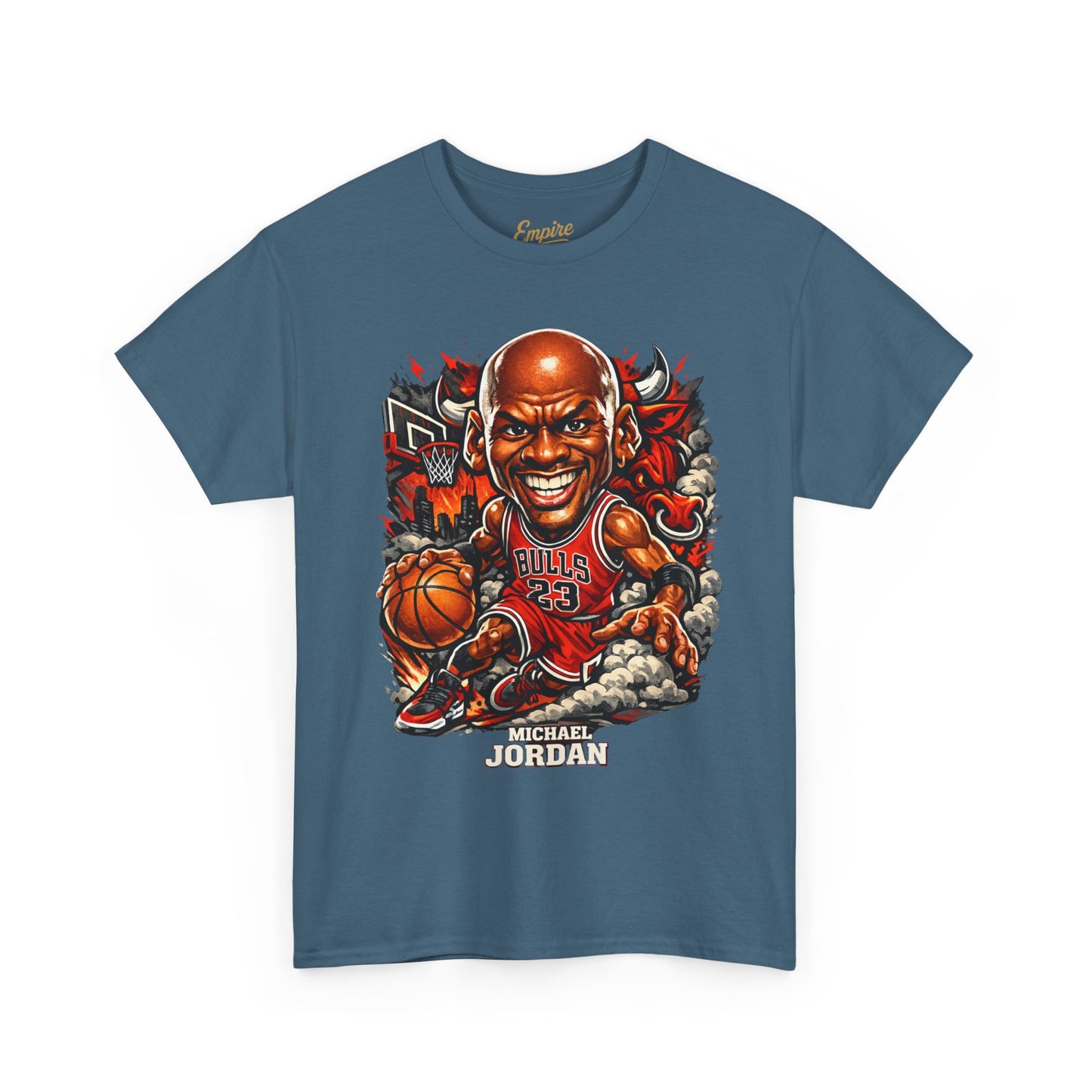 Basketball Legend T‑Shirt — 'Michael' Retro Cartoon Bulls Tee