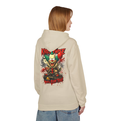 'Krustywise' Creepy Clown Design, "You’ll Float Too" Midweight Softstyle Fleece Hoodie