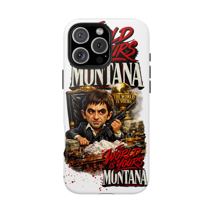 Tony Montana "The World Is Yours" Vintage Caricature Tough Phone Case