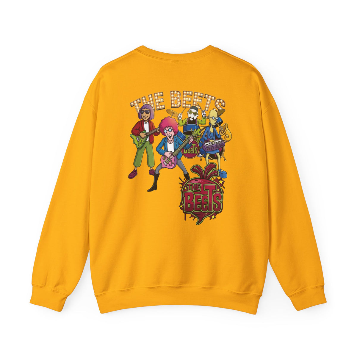 Crewneck Sweatshirt — The Beets Band Graphic (Back & Chest Logo)