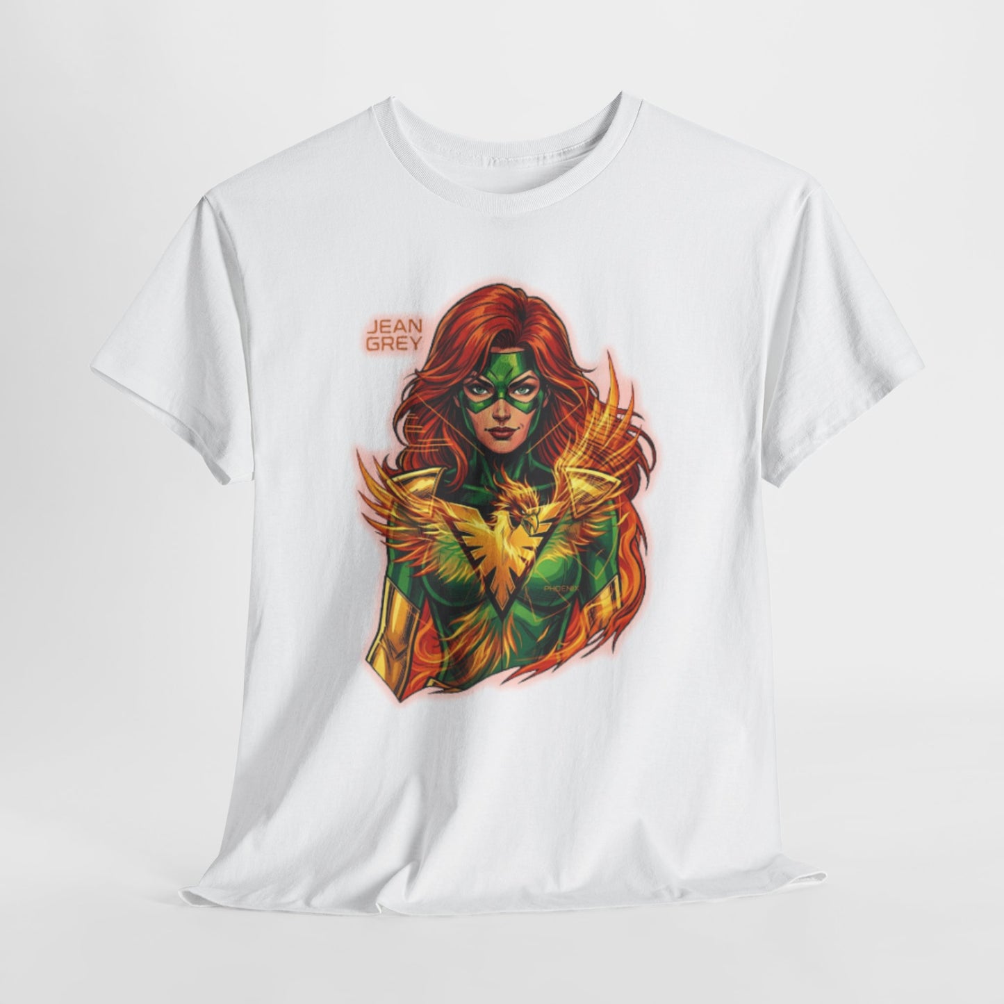 T-Shirt — Fiery Phoenix Superhero Graphic Tee (Jean Grey Inspired)