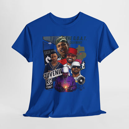 Juvenile Hip Hop Legends Collage Tee — "The G.O.A.T." Graphic Shirt