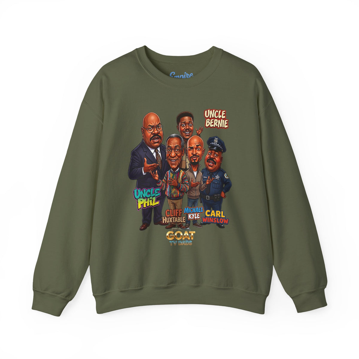 Cartoon Vintage GOAT TV Dad Crewneck Sweatshirt